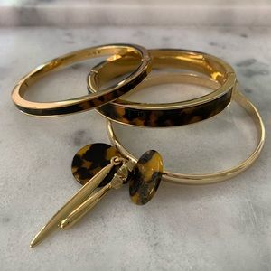 Tortoise J Crew bangle set